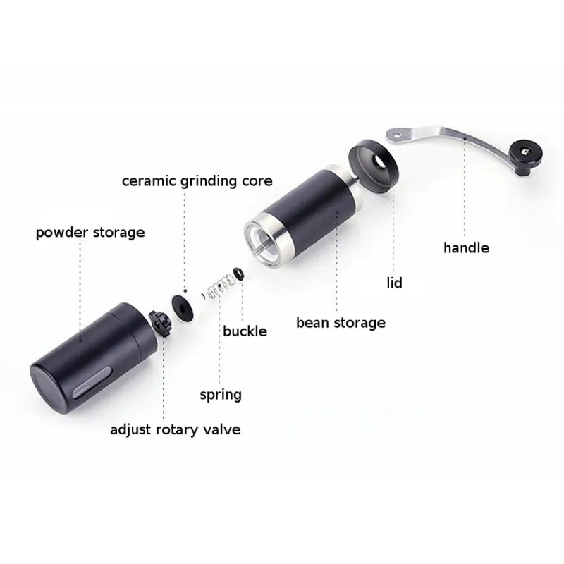 

Coffee Grinder Mini Stainless Steel Hand Manual Handmade Coffee Beans Pepper Grinders Mill Kitchen Tool Spices Nut Grinders