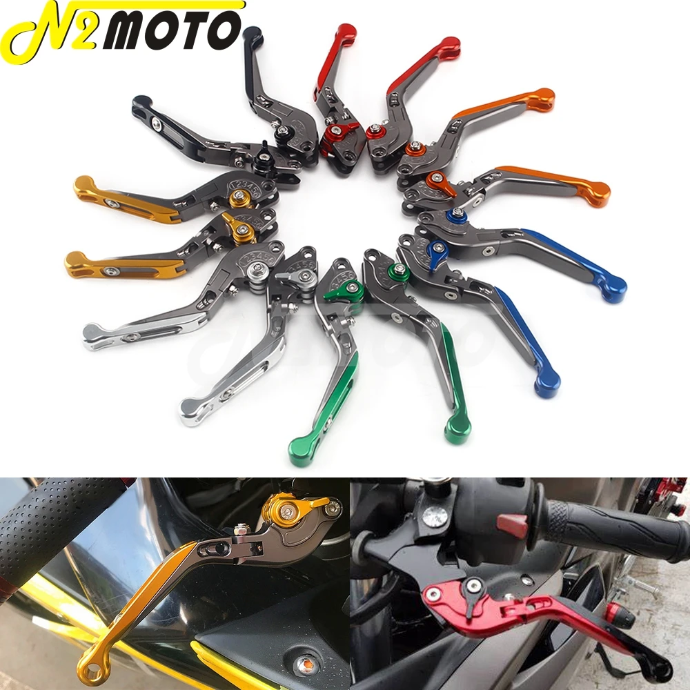 

For Honda Suzuki Kawasaki Z1000 Z800 Yamaha WR 250F BMW Motocross Adjustable Folding Brake Clutch Extension Lever Accessories
