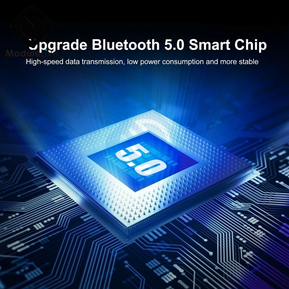 Фото Автомобильное зарядное устройство Quck с двойным USB-портом, Bluetooth 5,0, вольтметр QC3.0, контроль напряжения, универсальный для мобильных телефонов... №2