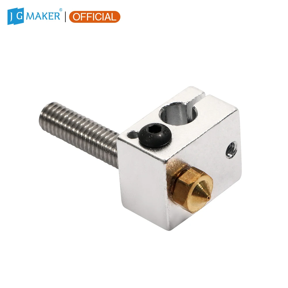 JGMAKER Magic 3D Printer Kit Extruder Hot End Kit 0.4mm Nozzle 1.75mm Throat Tube with Aluminum Heating Block JGMAKER Magic 3D Printer Kit Extruder Hot End Kit 0.4mm Nozzle 1.75mm Throat Tube with Aluminum Heating Block