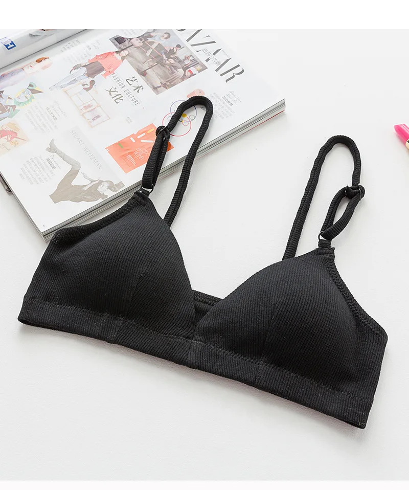 Глубокий V кружева бюстгальтер без косточек Bralette Bralett сексуальное женское белье мягкое Лифчики без швов короткий топ, б