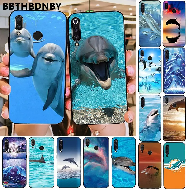 Phone Case Dolphin Novelty Fundas Cover for Xiaomi 8 9 se Redmi 6 6pro 6A 4X 7 note 5 | Мобильные телефоны и аксессуары