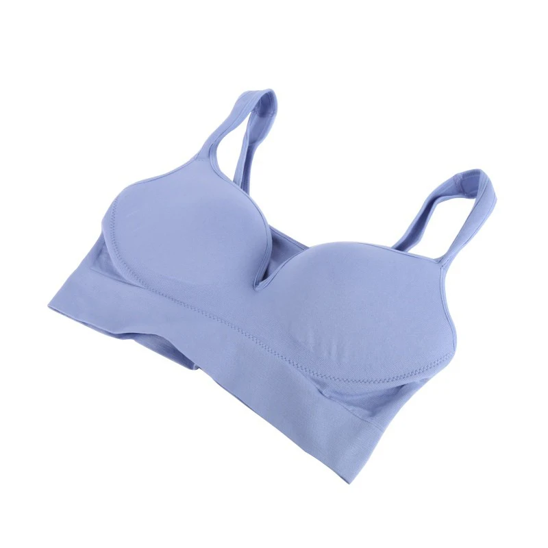 

2021 3D Bras For Women Underwear Sexy Lingerie Solid Bra Seamless Push Up Cotton Tops Bralette Brassiere Wireless Sports Vest