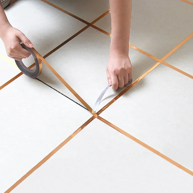 Золотая самоклеящаяся наклейка для плитки 50 м водонепроницаемая клейкая лента