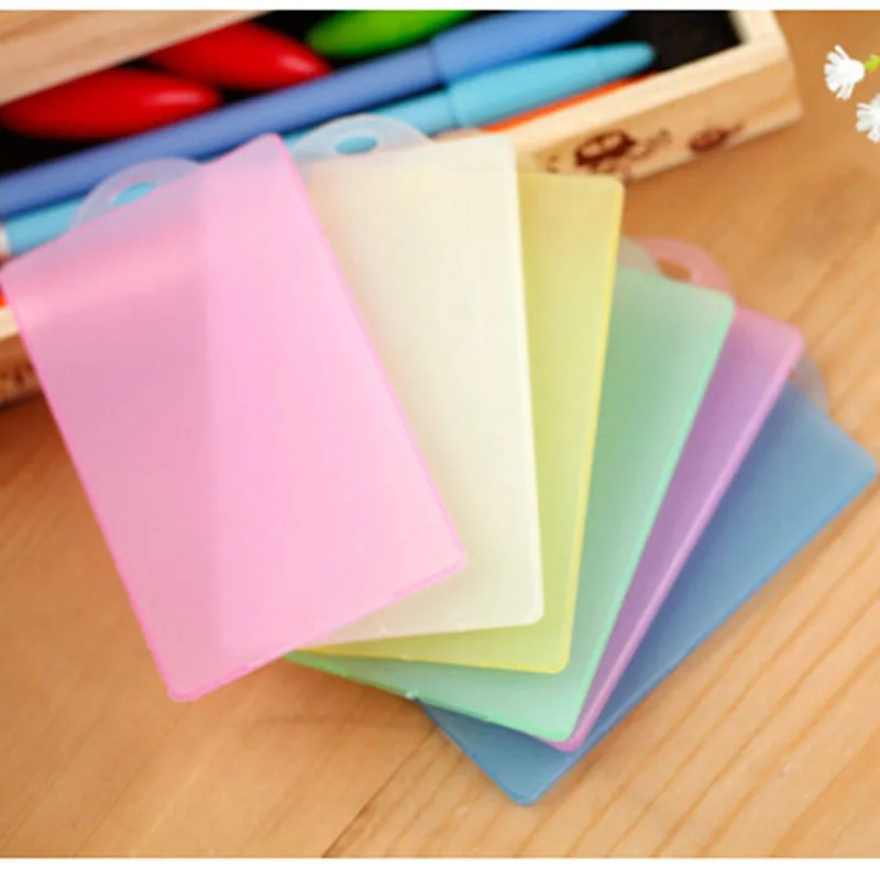 

5X ID Case Bus Pass Case Waterproof Travel Passport Card Holder Frosted Pouch