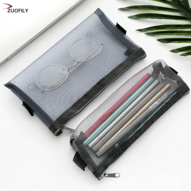 Популярный простой прозрачный Сетчатый Чехол карандаш для офиса и студентов