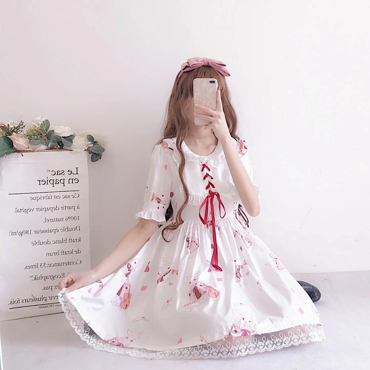 Платье в стиле &quotЛолита&quot милое платье милого кролика для девочек японском