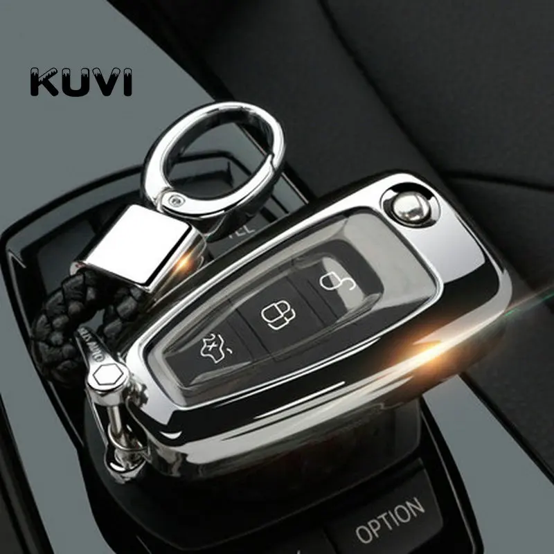 Чехол для ключей для Ford Ranger C-Max S-Max Focus Galaxy Mondeo Transit Tourneo Custom Focus 3 MK3 Focus 4 ключ Fob Case