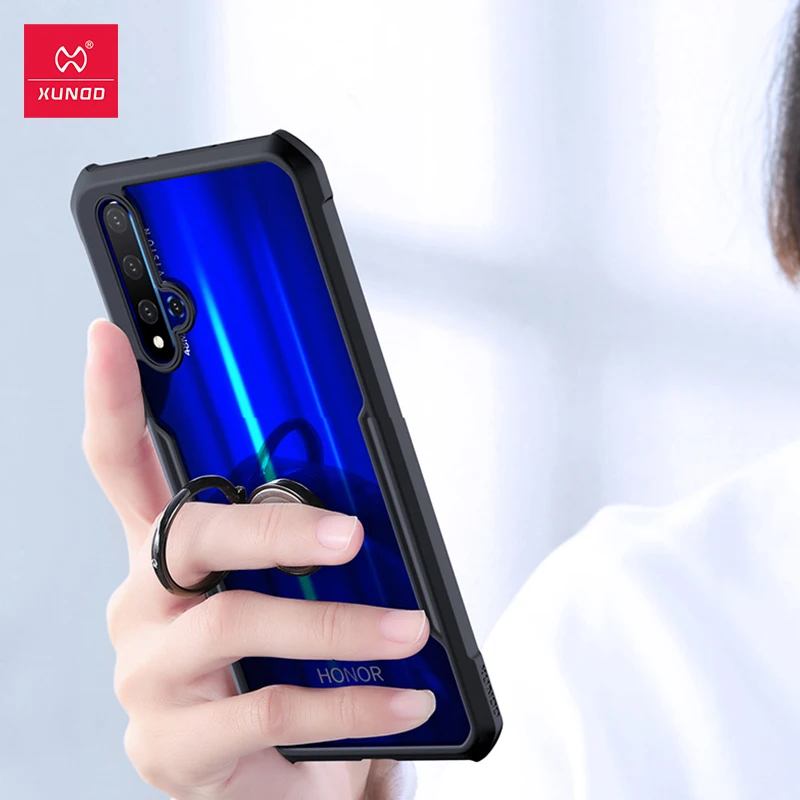 Чехол для Huawei Honor Nova 5T защитный чехол со стеклянной перчаткой прозрачный Модный в