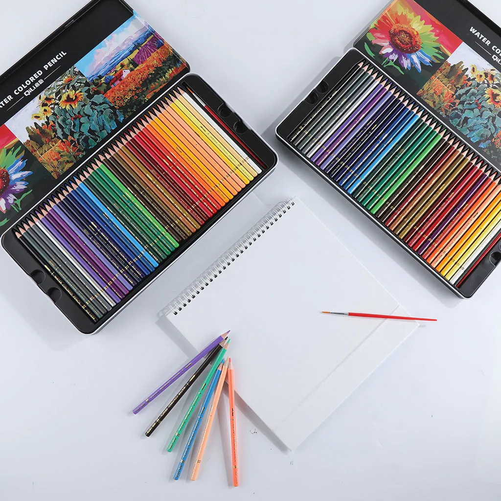 

36/72/120 Watercolor Pencils Drawing Pen Art Set Children Kids Painting Sketching Water Color Pencils Kit Drawing Sketching Ne