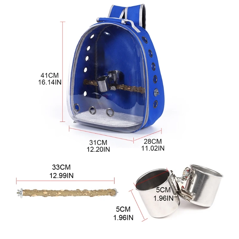 Bird Parrot Backpack Carrier Bubble Bag Small Dog Cat Space Capsule Pet for Hiking Outing | Багаж и сумки