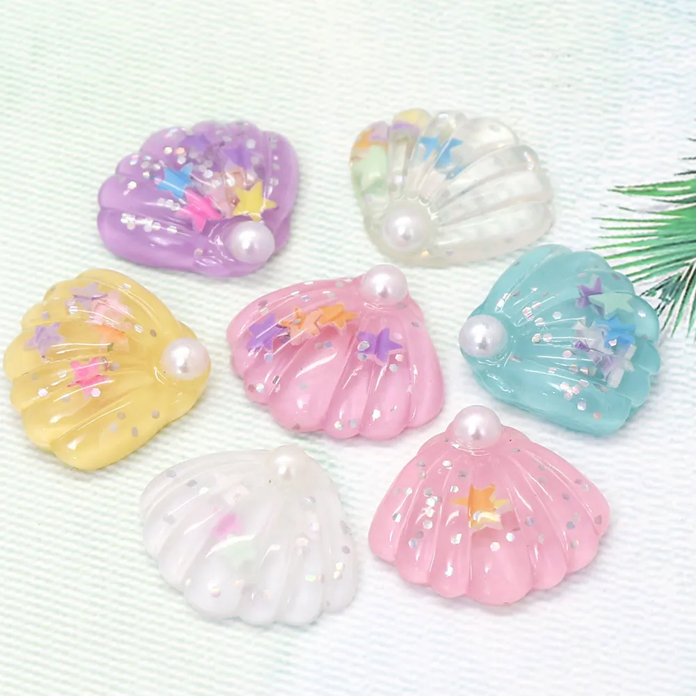 10 шт./лот смешанный Цветной корпус с плоской задней поверхностью из смолы кабошон