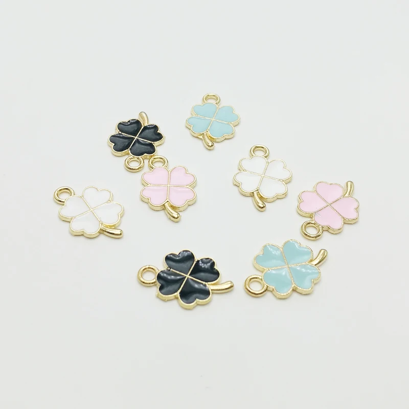 30 шт. Новинка Лидер продаж подвеска в виде капли масла очаровательные клеверы