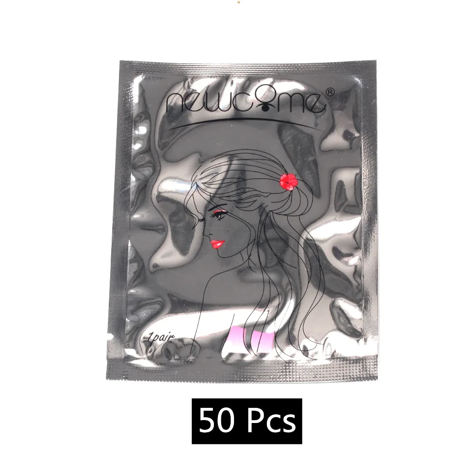 50 Pcs New Come 30/50/100 пар/лот глазные гель-патчи для ресниц, мини-лопасти вентилятора, кругов под глазами Бумага колодки, Прививка наращивания ресниц наклейки-заплатки - Цвет: 50 Pcs New Come