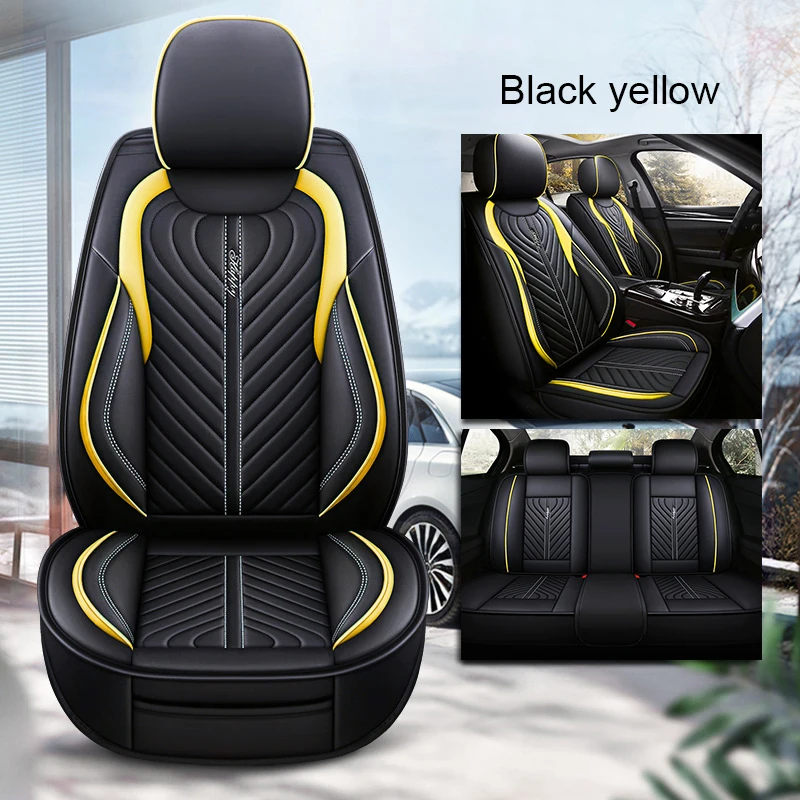 5-seat Car Seat Cover Cushion Breathable Full Surround for Geely Emgrand ec7 x7 GS BYD F3 Black White Yellow Red Blue Green