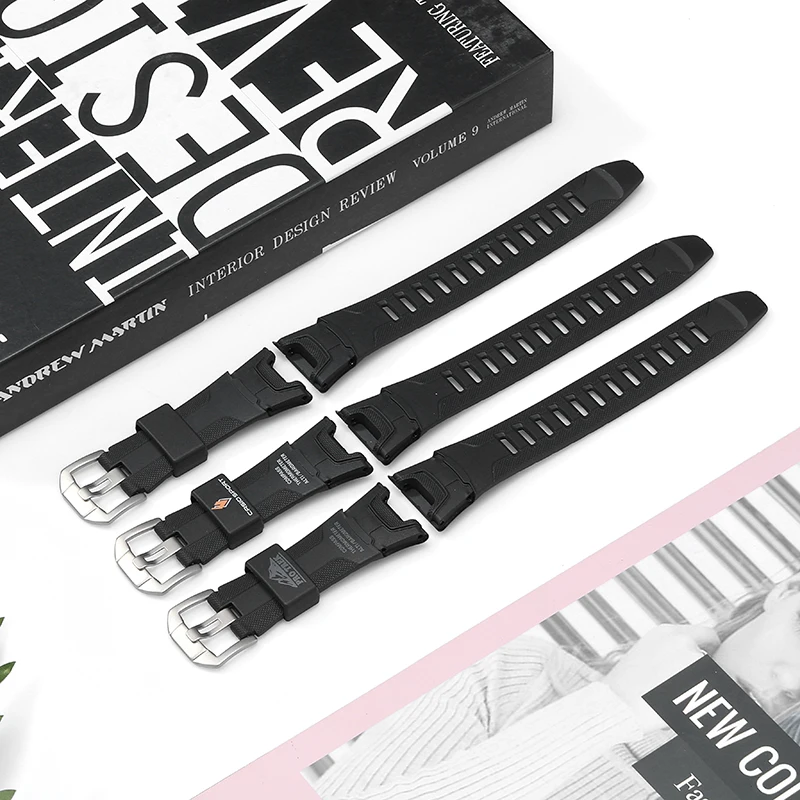 Черный спортивный ремешок для наручных часов и черные с ремешками на пряжках