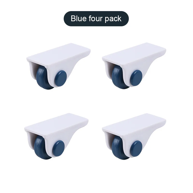 

4Pcs Pasteable Roller Multifunctional Household Directional Pulley Storage Box Sorting Box Storage Rack Bottom Caster Pulley