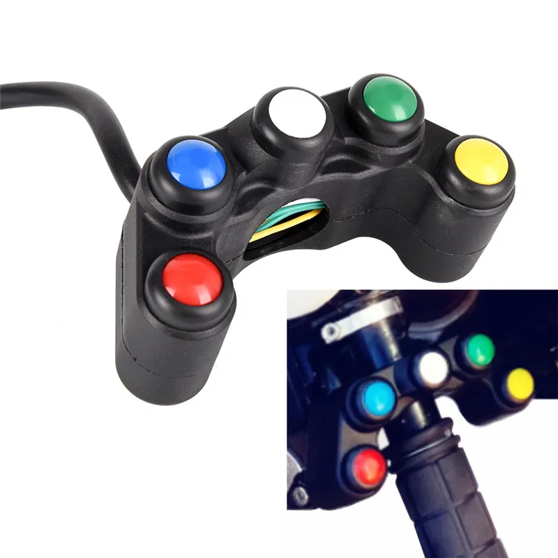 Горячая Распродажа 5 Кнопка 7/8 &quotРуль/светильник/ВКЛ-ВЫКЛ Водонепроницаемый