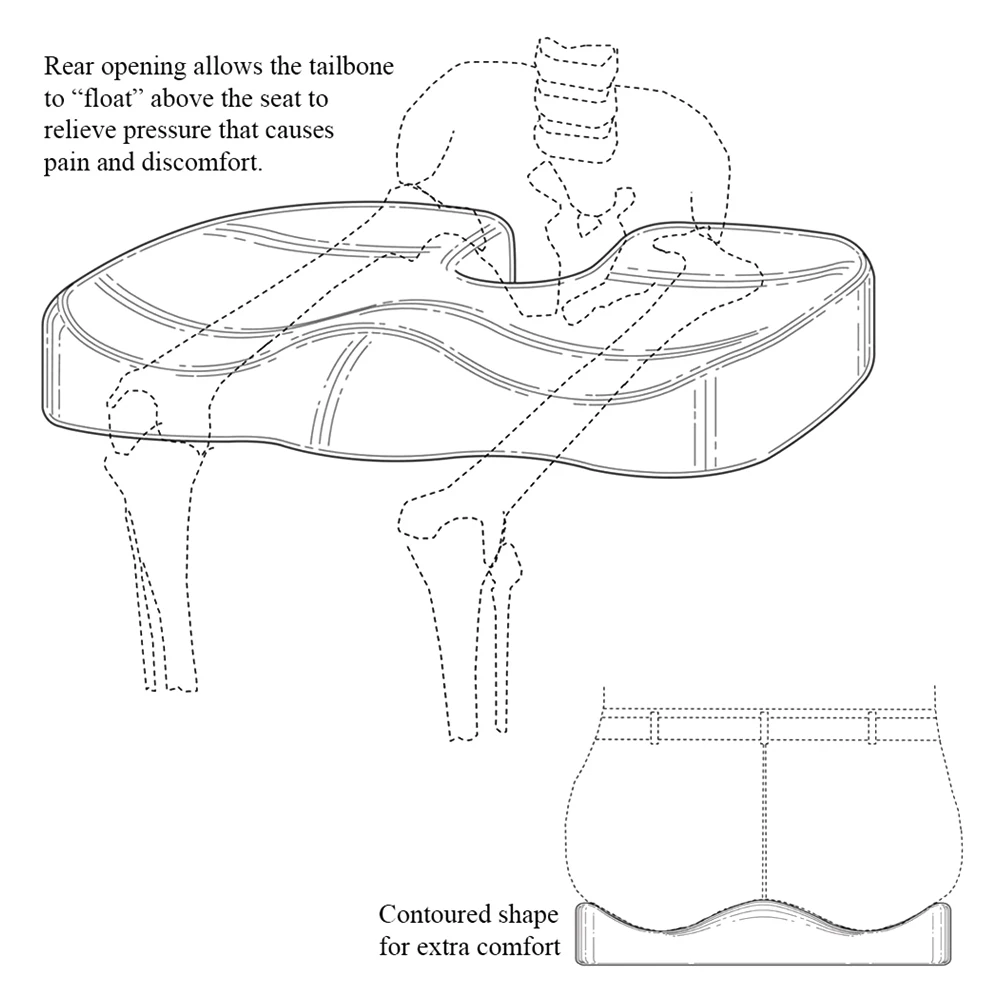 Подушка для путешествий ортопедический массажный стул с эффектом памяти