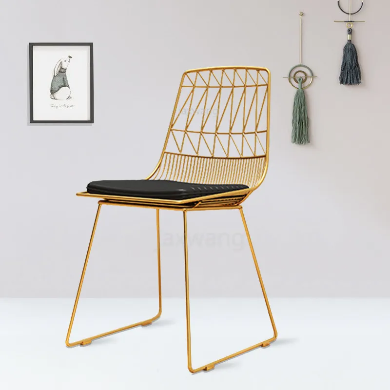 Золотой креативный барный стул домашний высокий кафе барные стулья спинка