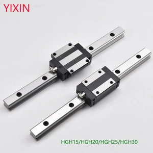 heavy linear rail slide 1pc hg15 linear guide block 1pc hgh15 carriage hgh15 hgh20 hgh25 hgh30 l200 500 600 800mm cnc 3d printer free global shipping