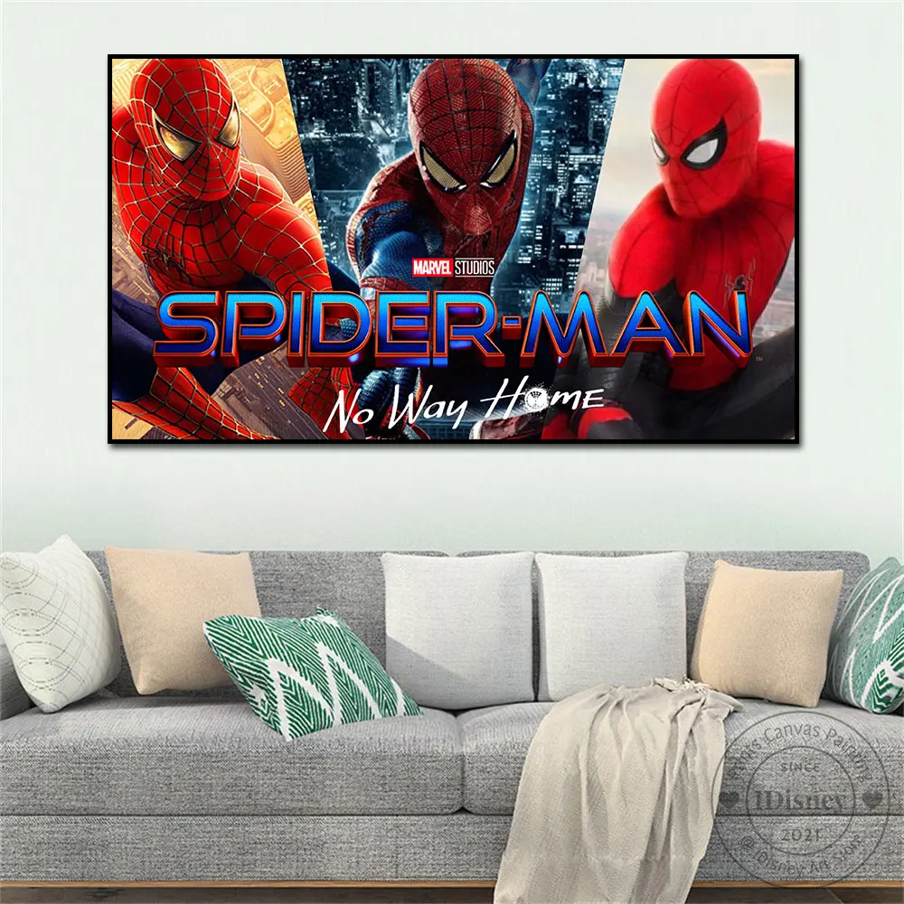 

SPIDER-MAN No Way Home Marvel Movie Poster Print Canvas Paintings Wall Art Picture Room Home Decoration For Marvel Fan Best Gift