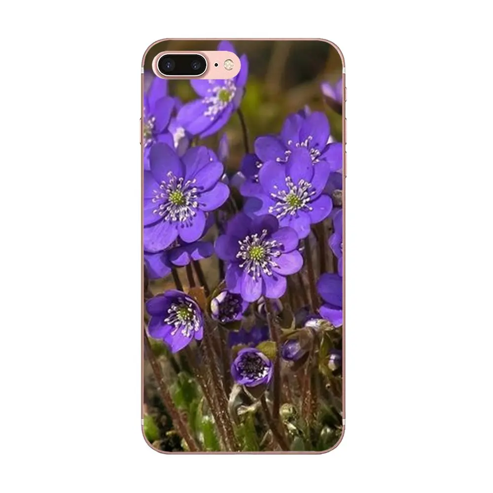 Для Apple iPhone 4 4S 5 5C 5S SE 6 6S 7 8 Plus X XS Max XR ТПУ чехлы накладки сладкий фиолетовый