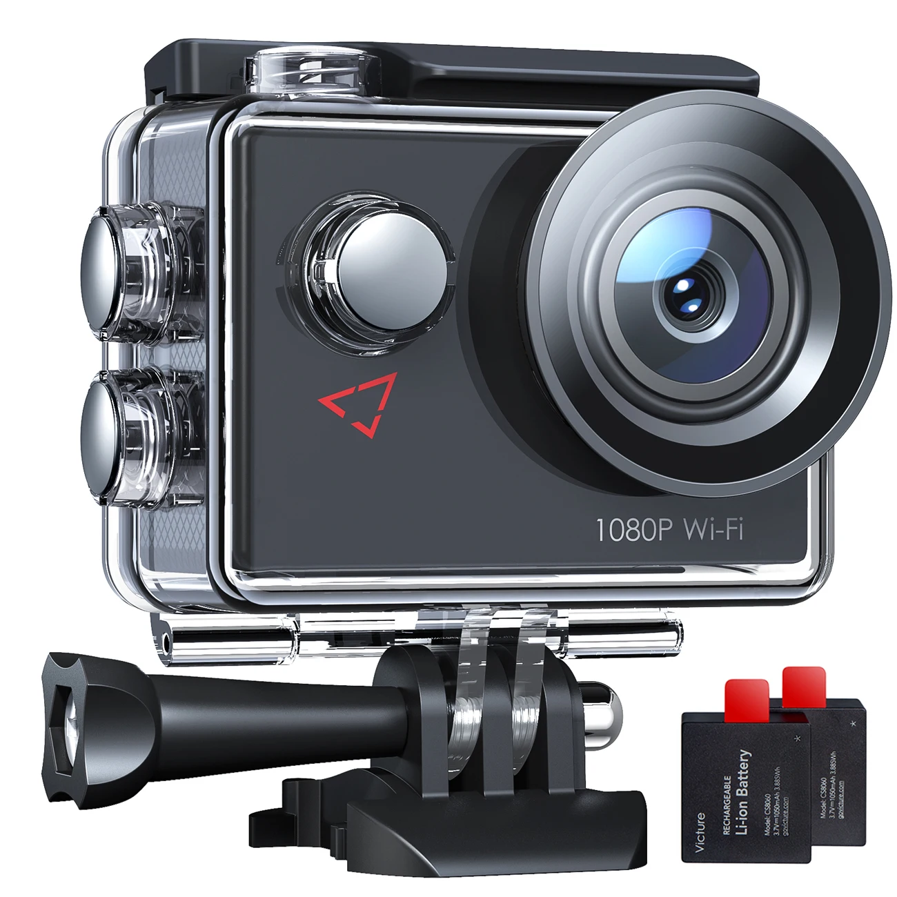

Victure AC420 Action Camera Full HD 1080P WiFi 30m Underwater Camcorder with 2 Batteries and Accessories