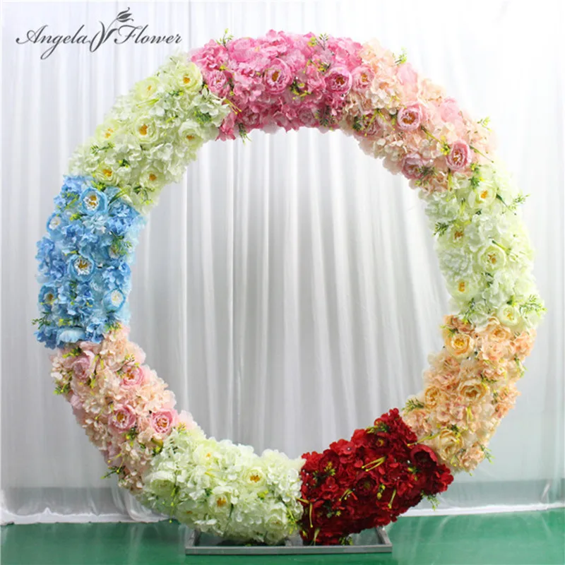 Роскошные 50 см вечерние свадебные арки фон Настенный декор реквизит Шелковый