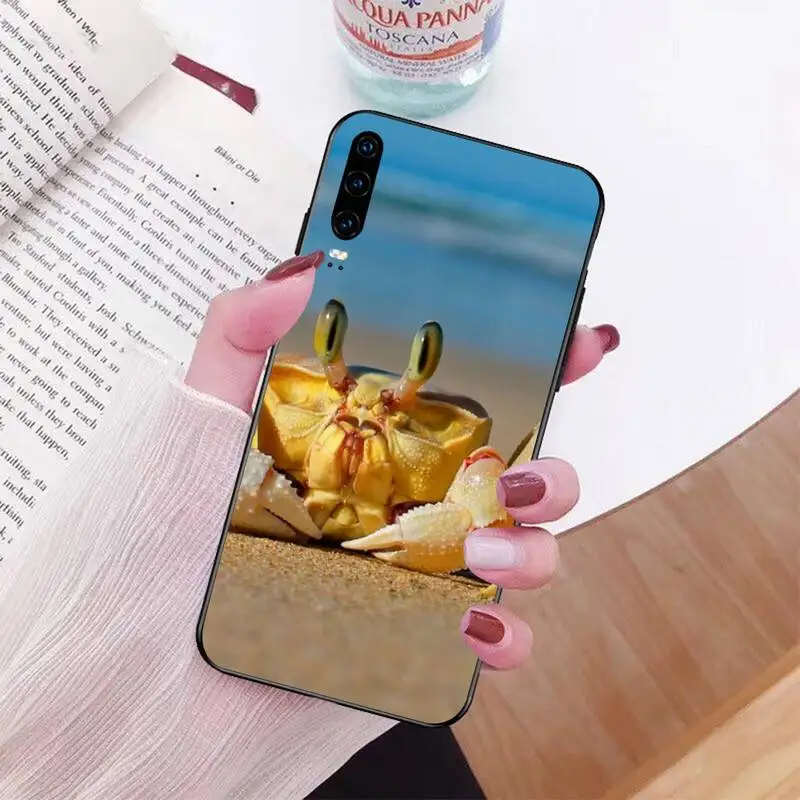 Чехол для телефона PENGHUWAN с милым крабом Huawei P30 P20 Mate 20 Pro Lite Smart Y9 prime 2019 | Мобильные