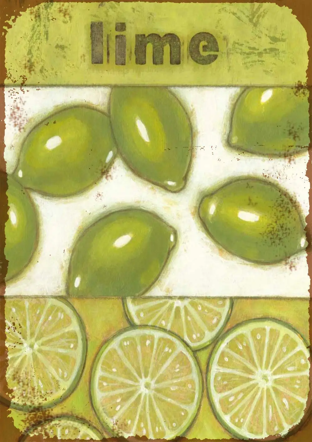 

SLALL Lime Retro Street Sign Household Metal Tin Sign Bar Cafe Car Motorcycle Garage Decoration Supplies12 X 8 Inch