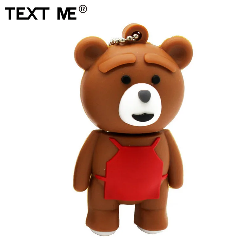 TEXT ME симпатичный картонный медведь модель usb флэш накопитель 4 ГБ 8 16 32 64 флешка