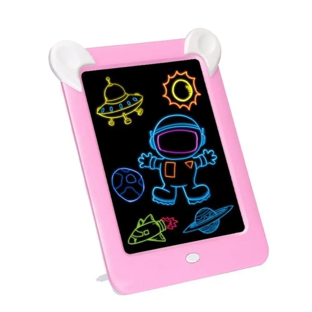 Led Blue/Pink 3d Painting Board Magic Drawing LED Artboard Cartoon Write Child Graffiti Interesting Art Student | Канцтовары для