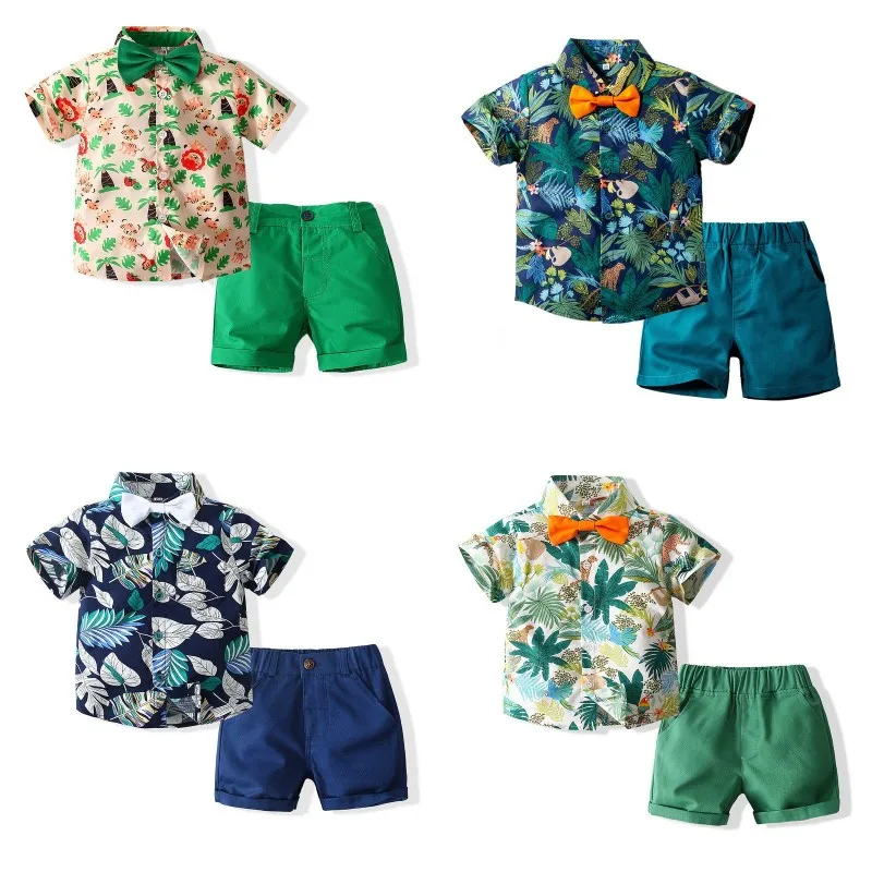 Новинка Детский комплект из 2 предметов детские костюмы Классические летние