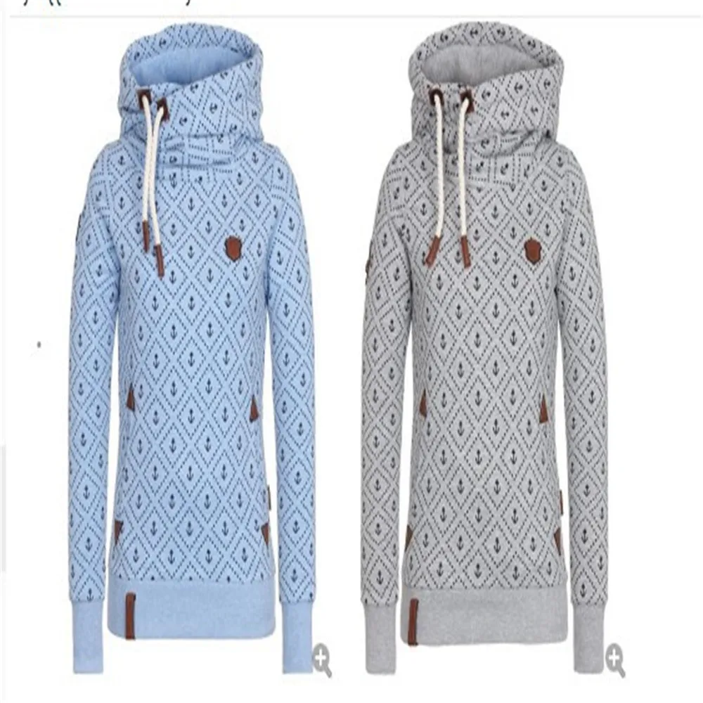 

Sweatshirt Women Solid Color Long Sleeve Loose Turtleneck Fleece Hoodies Sports Oversized Hoodies