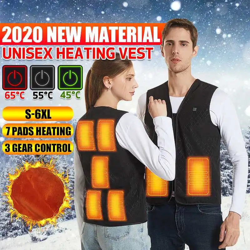 

Electric Heated Vests Men And Women USB Thermal Heating Vest Heated Jacket Winter Warm Tactical Clothing Hiking Hunting Vest