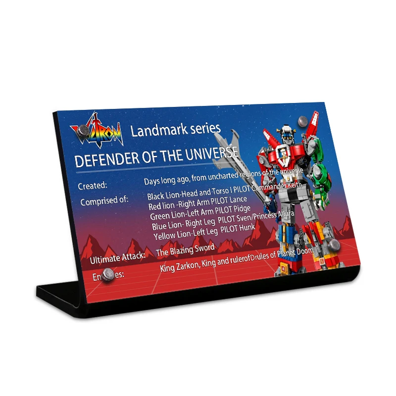 

Creative Acrylic Display Stand Brand for 21311 Voltroned Building Blocks Landmark Decor Bricks Collection Gift children Toys