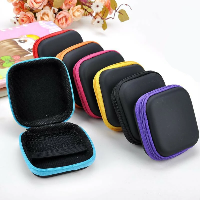 Шкатулка для хранения наушников и USB кабеля чехол передачи данных органайзер