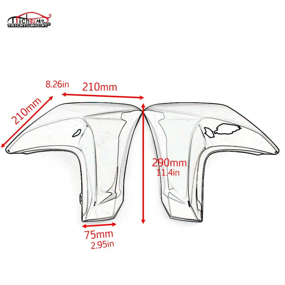 Боковой радиатор для мотоцикла ER6N левая и правая панели обтекателей Kawasaki ER 6N ER-6N
