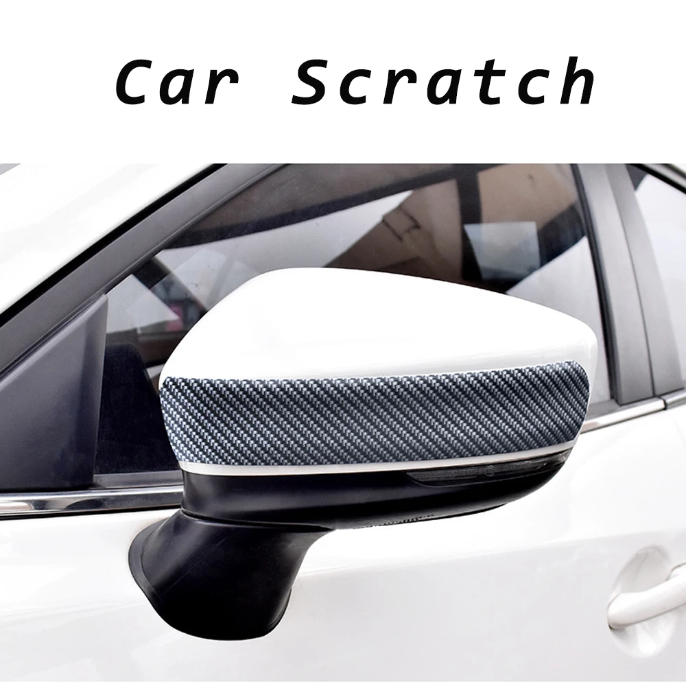 

Car Door Protector Carbon Fiber Rubber Car Stickers 5D Scratch Proof Auto Door Sill Protection Goods Moulding Strip Car Styling
