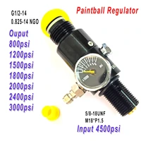 high quality 4500psi pressure regulator paintball hpa tank high compressed regulating valve output male connector 58 18unf