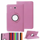 Чехол для Samsung Galaxy Tab E 8,0, чехол для телефона, чехлы из искусственной кожи с вращением на 360 градусов, Tab E 8,0 дюйма, T375, T378, стекло для планшета