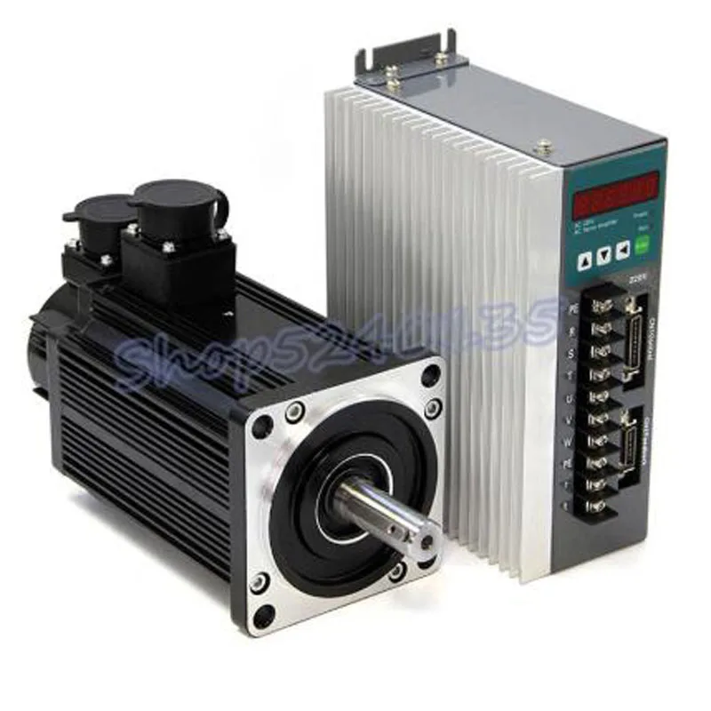 

1.2kw servo motor set 1200W 110ST-04030 high speed 3000 rpm 4N.M AC 220V servo motor driver set