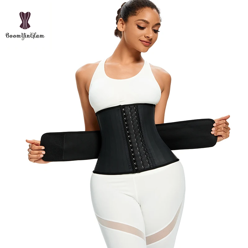 Plus Size XS To 6XL Hooks Adjuable Modeling Strap Belt With 25 Steel Bones Latex Korset Women Body Shapers