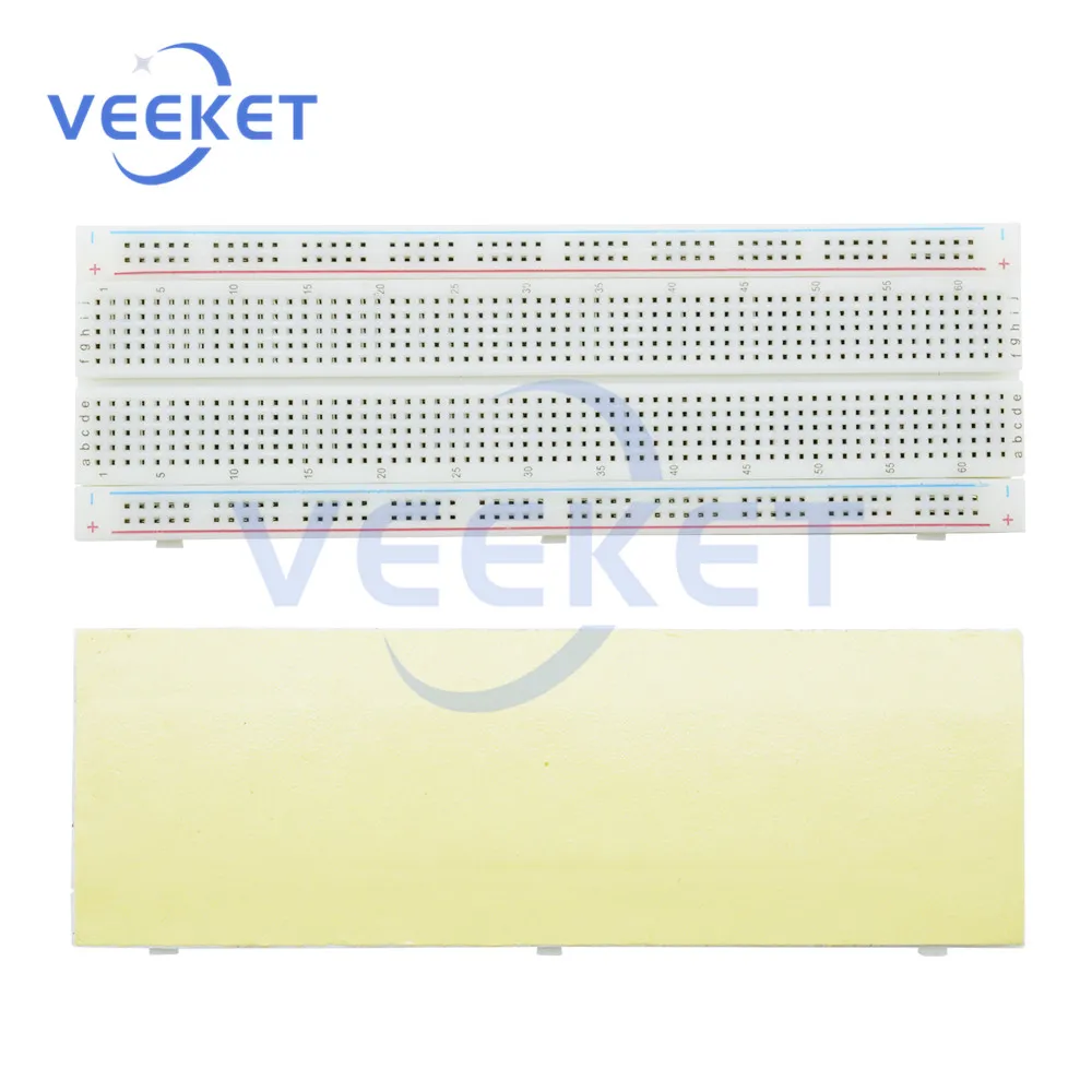 

MB102 Breadboard 830 Point Mini Universal Solderless Hole Color Plate MB-102 PCB Board DIY Tool For Bus Test Circuit
