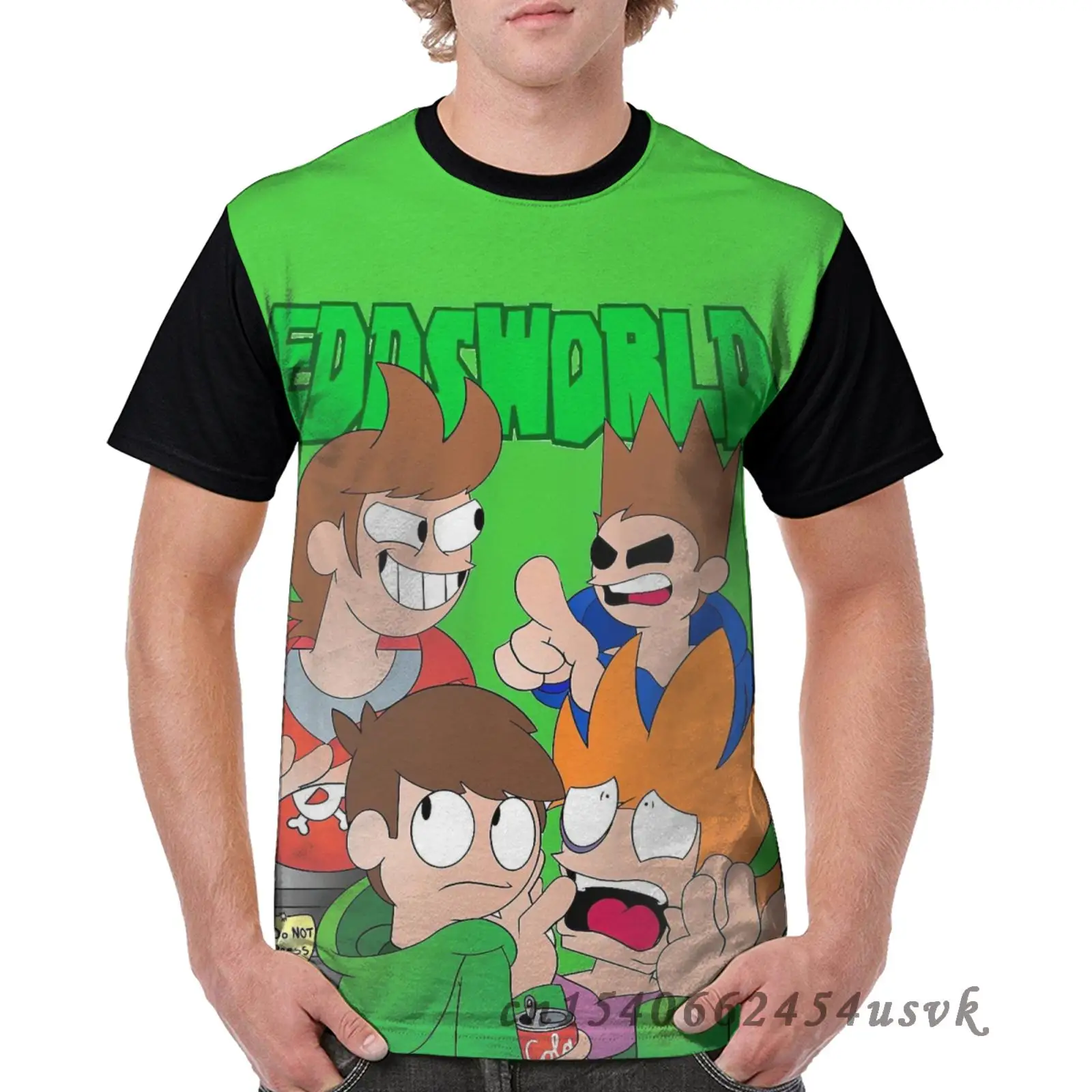 Забавная семейная одежда футболка Eddsworld The End для мужчин женская с принтом детские