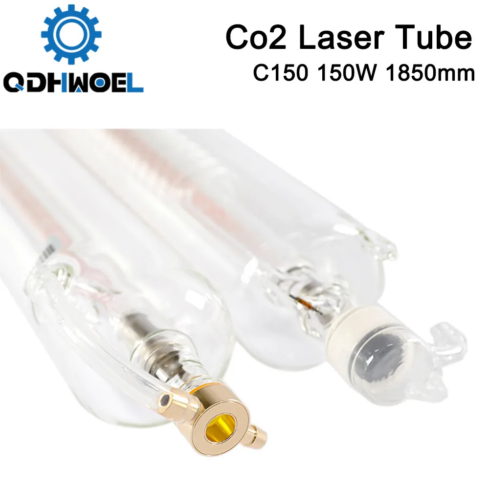 QDHWOEL SPT C150 1650 мм 130 Вт Co2 лазерная трубка для CO2 лазерной гравировки резки|Запчасти