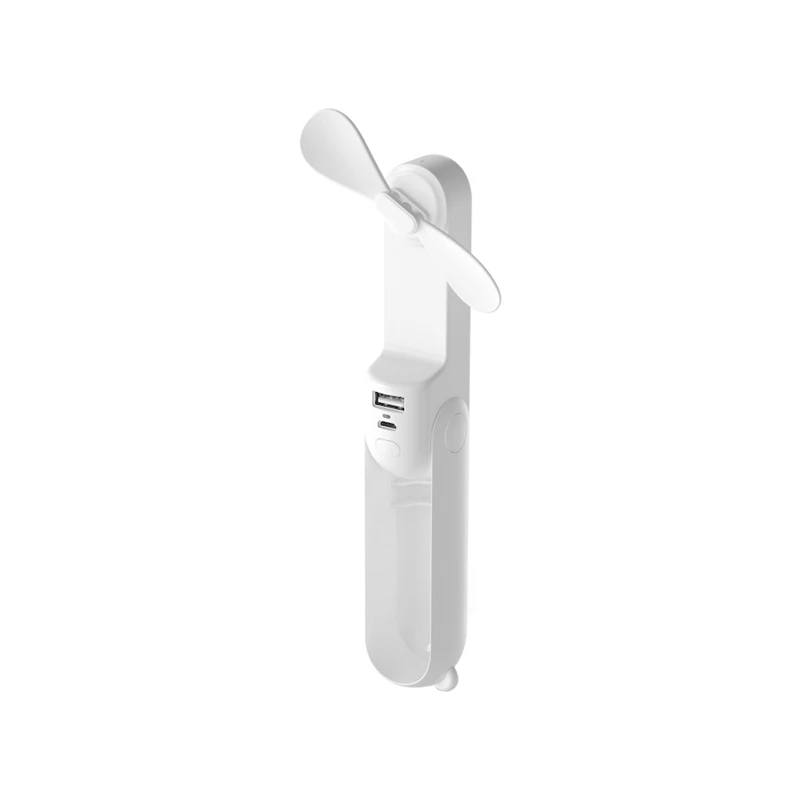white 1 шт. милый Портативный Гибкий мини-usb вентилятор гибкие съемные USB гаджеты низкая мощность для ПК для ноутбука Hanheld Light - Цвет: white