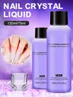 Жидкий мономер для ногтей, акриловый, 75 мл120 мл, жидкость для ногтей, сильная адгезия, для наращивания ногтей, резьба, не желтеющая жидкость, домашний маникюрный салон