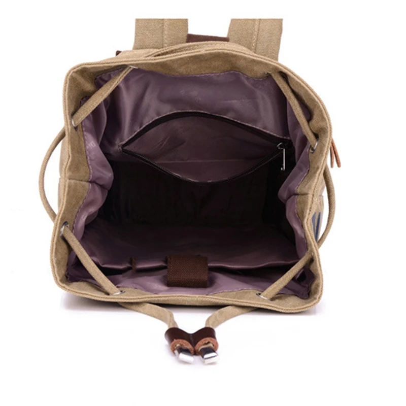 

Canvas Men Backpack Men Travel Bags Vintage Backpacks for Teenage Mochila Bucket School Bags 2020 Large Capacity Casual Solid